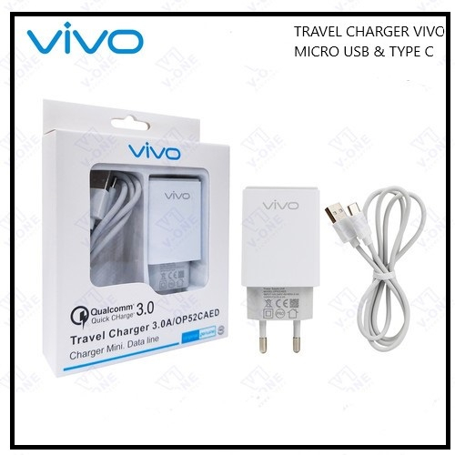 (ba) TC / Travel Charger Merk Vivo Ori 99% 2.A Kwalitas Bagus