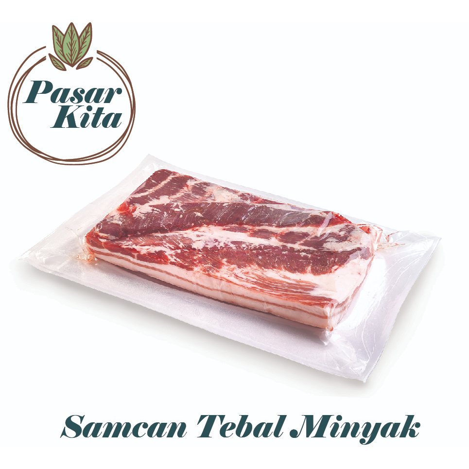 

Samcan Babi Lemak Tebal 1kg