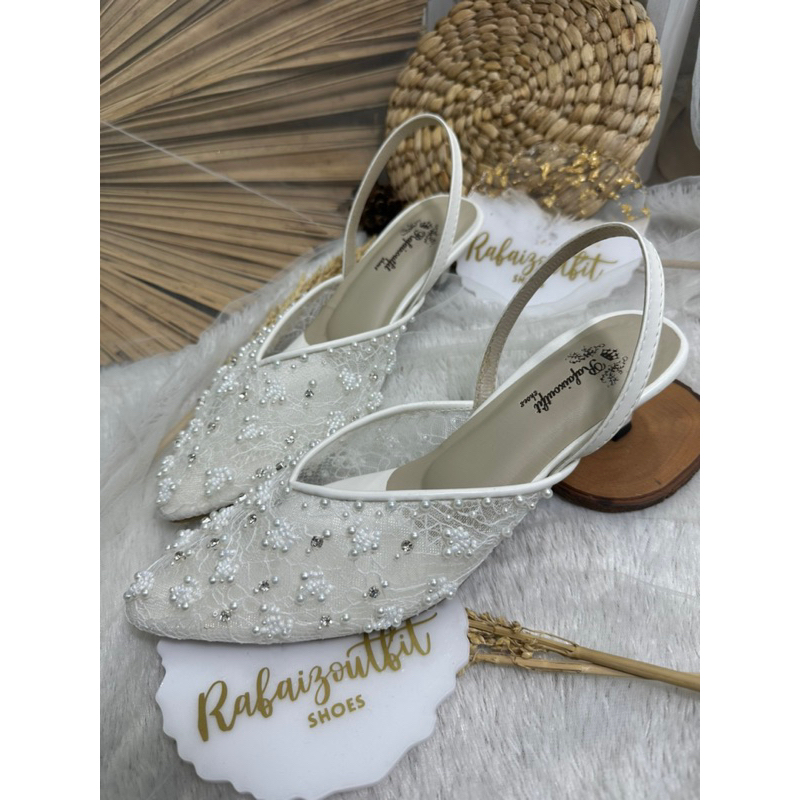 sepatu wedding marrisa  tali 5cm stiletto