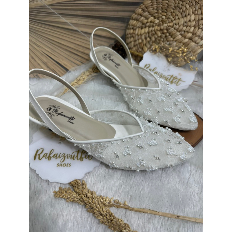 sepatu wedding marrisa  tali 5cm stiletto