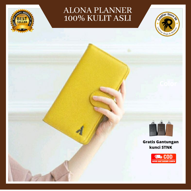 Dompet Panjang Wanita dompet wanita Perempuan Cewek Kulit Asli Original Branded buat menghitung Budg