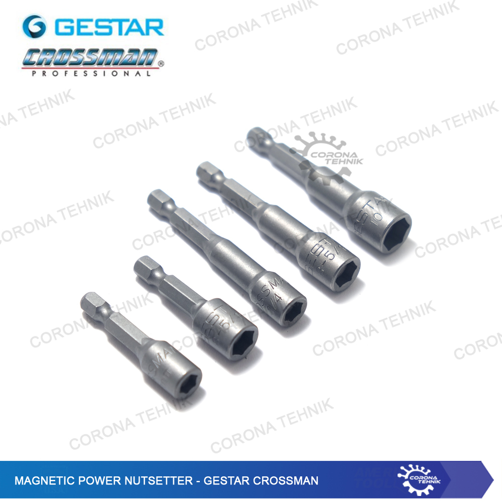 Gestar Crossman - Magnetic Power Nutsetter Mata Bor Roofing Hex Nut