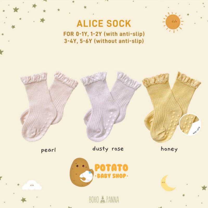 BohoPanna Alice Sock 0Month s/d 6Years - Kaos Kaki Boho Baby
