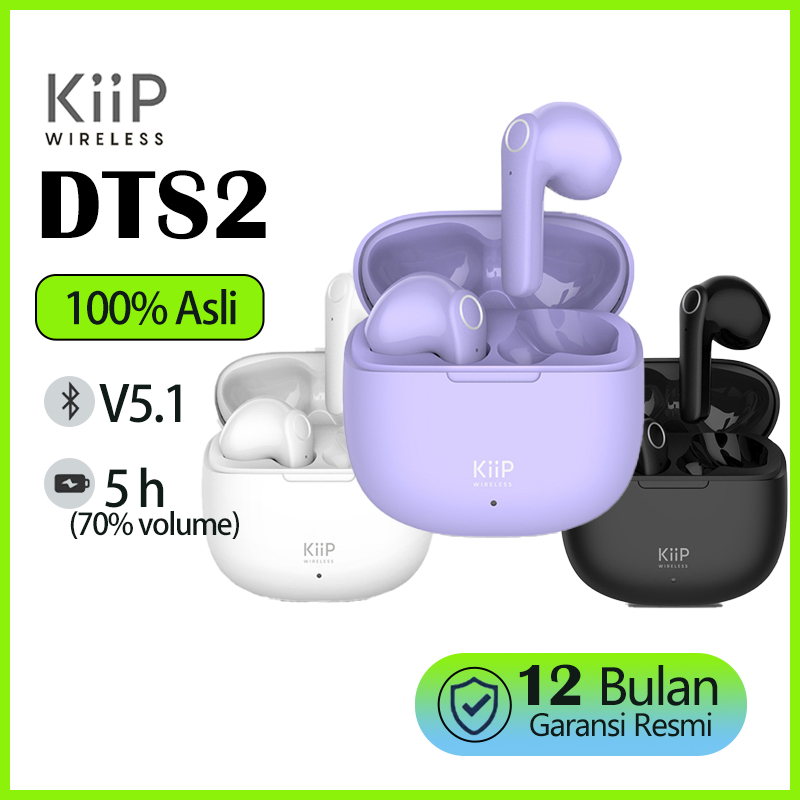 KiiP Wireless DTS2 True Wireless Bluetooth Headset Headphone Earphone Earbuds TWS