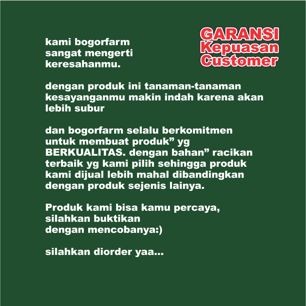 PUPUK PENYUBUR TANAMAN HIAS 1 LITER (siap pakai tidak perlu dicampur air)