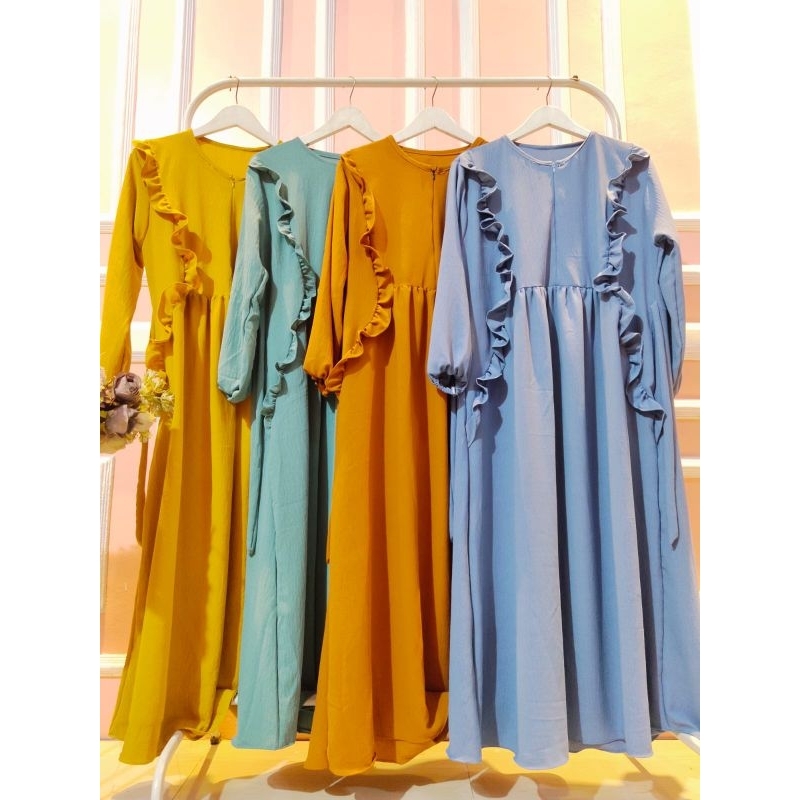 GAMIS MEWAH BAHAN CRINGKLE AIRFLOW PREMIUM