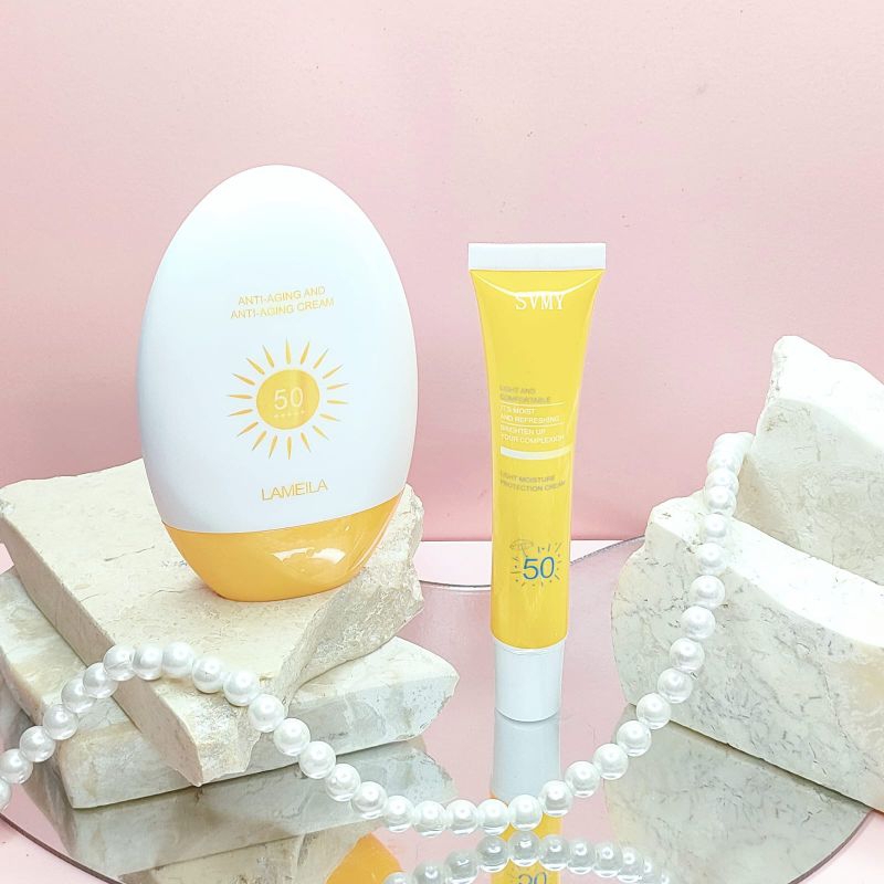 [READY !!!] Lameila Protect Me SPF 50 PA +++ / Sunscreen Lameila Original 55ml &amp; 20ml