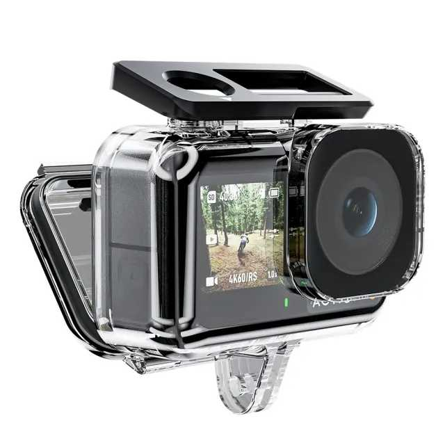 Casing Kamera Aksi Case For DJI Action 3 Waterproof 45 M Material PC Cover Kamera Aksi Anti Air Hasil Rekaman Jernih