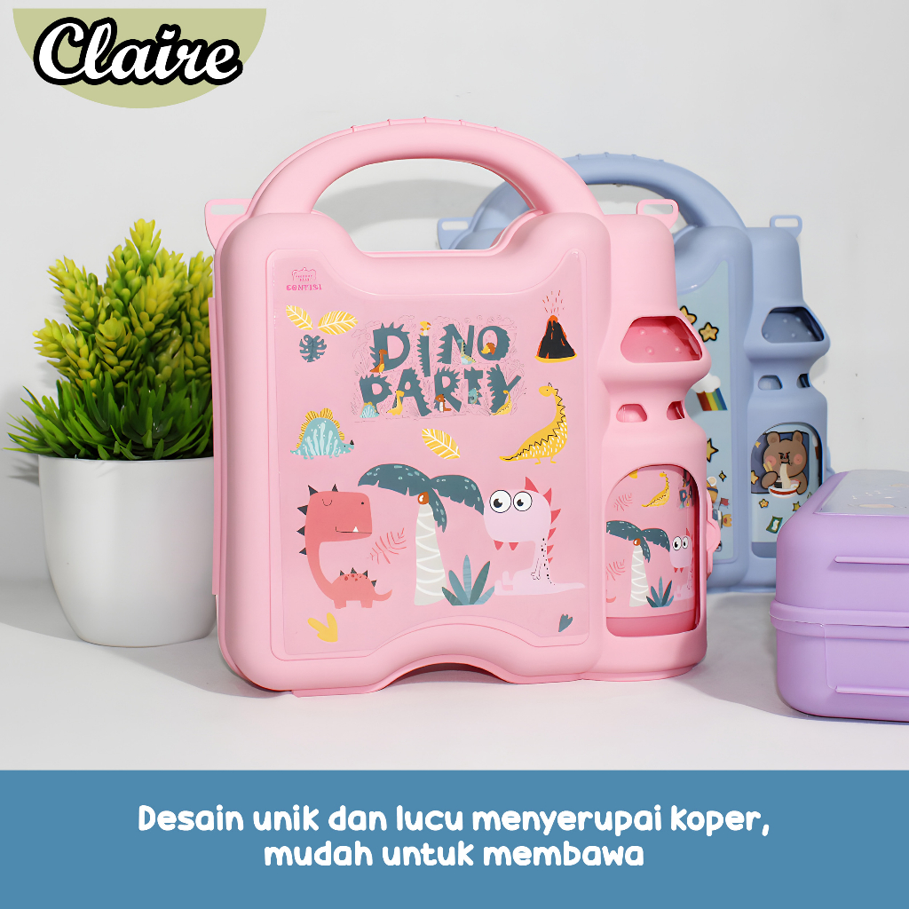 Lunch Box Set Botol Minum / Alat Makan dan Minum Anak
