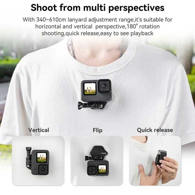 Strap Kalung Magnetic Mount for Smartphone Action Camera Gantungan Tempelan Magnetic Kamera Berkualitas