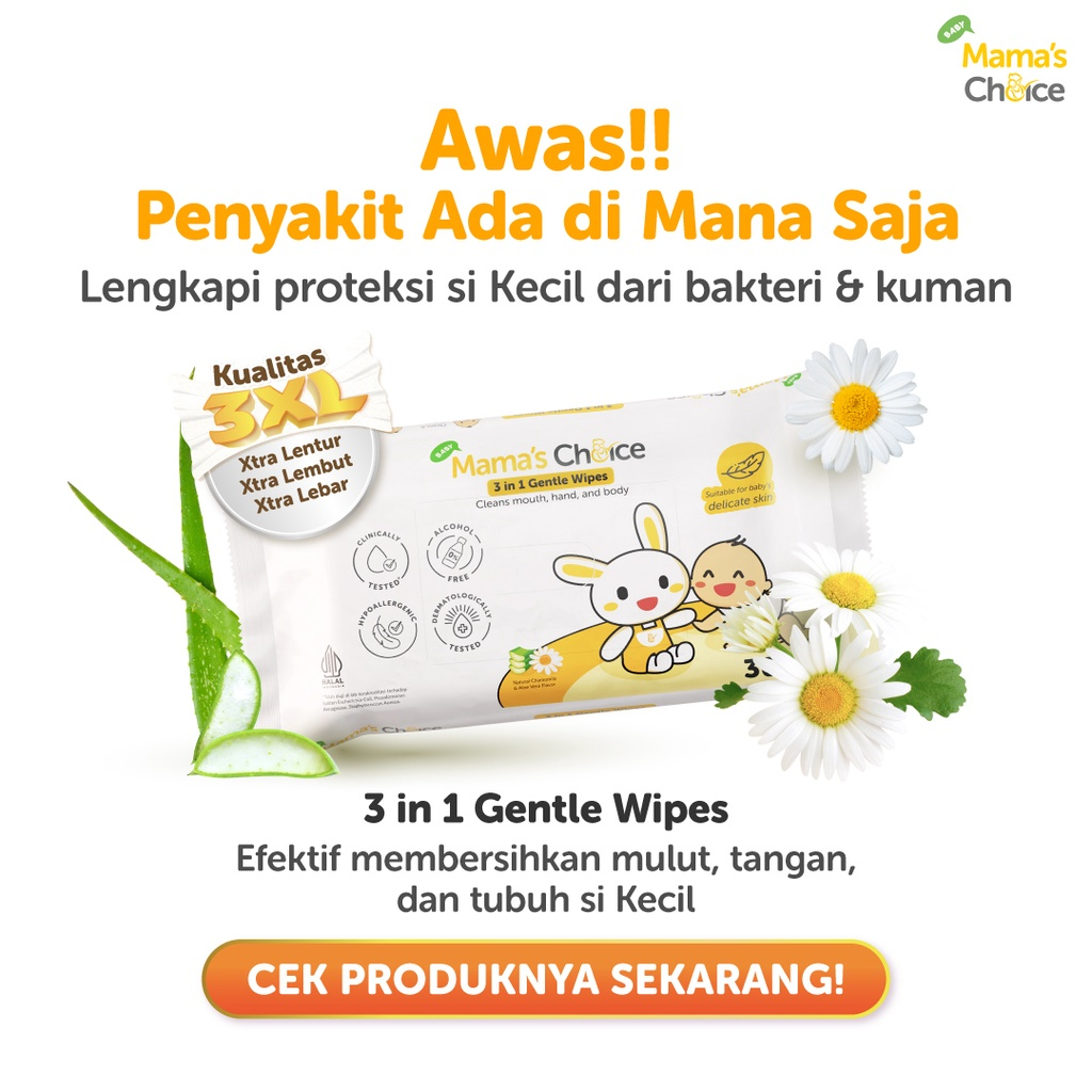 Mama’s Choice Antibacterial Wipes Pembersih Peralatan dan Mainan Bayi