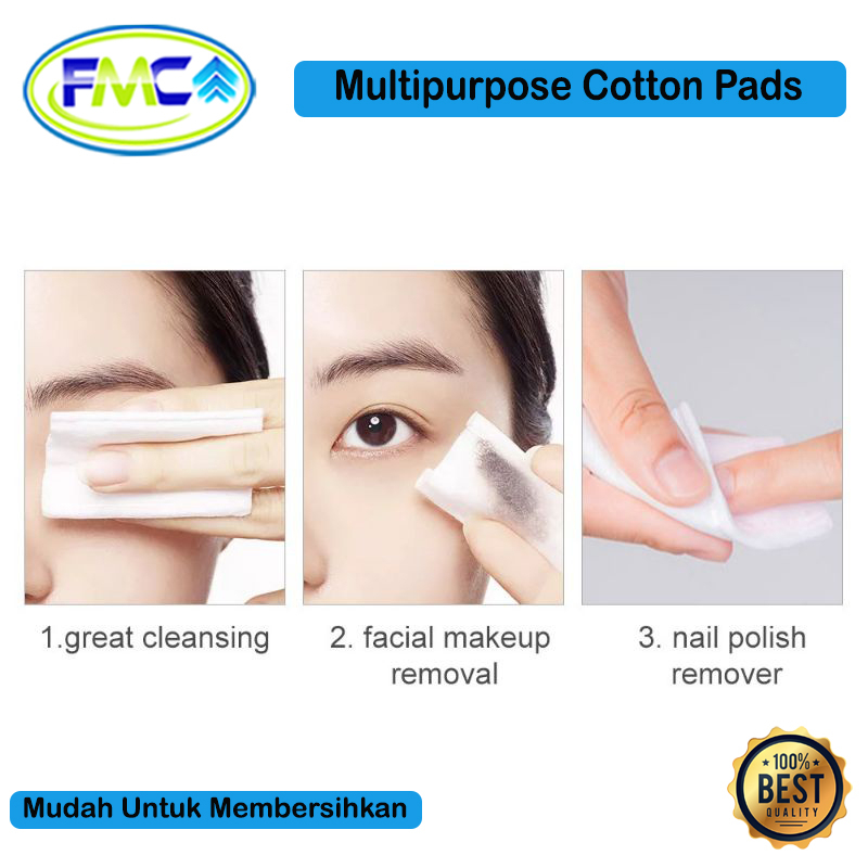 Kapas Wajah Tipis Pembersih Makeup Toner Kosmetik Facial Cotton Pad Kecantikan Premium Quality