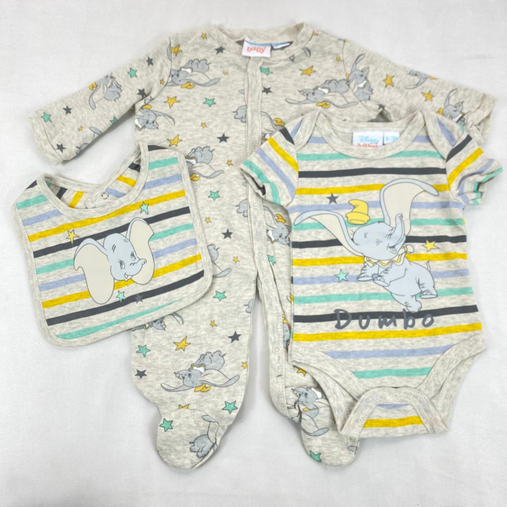 JUMPER SET - baju baby sleepwear bip jumpsuit segitiga 3in1 /SETELAN BAYI 0-9 bulan import