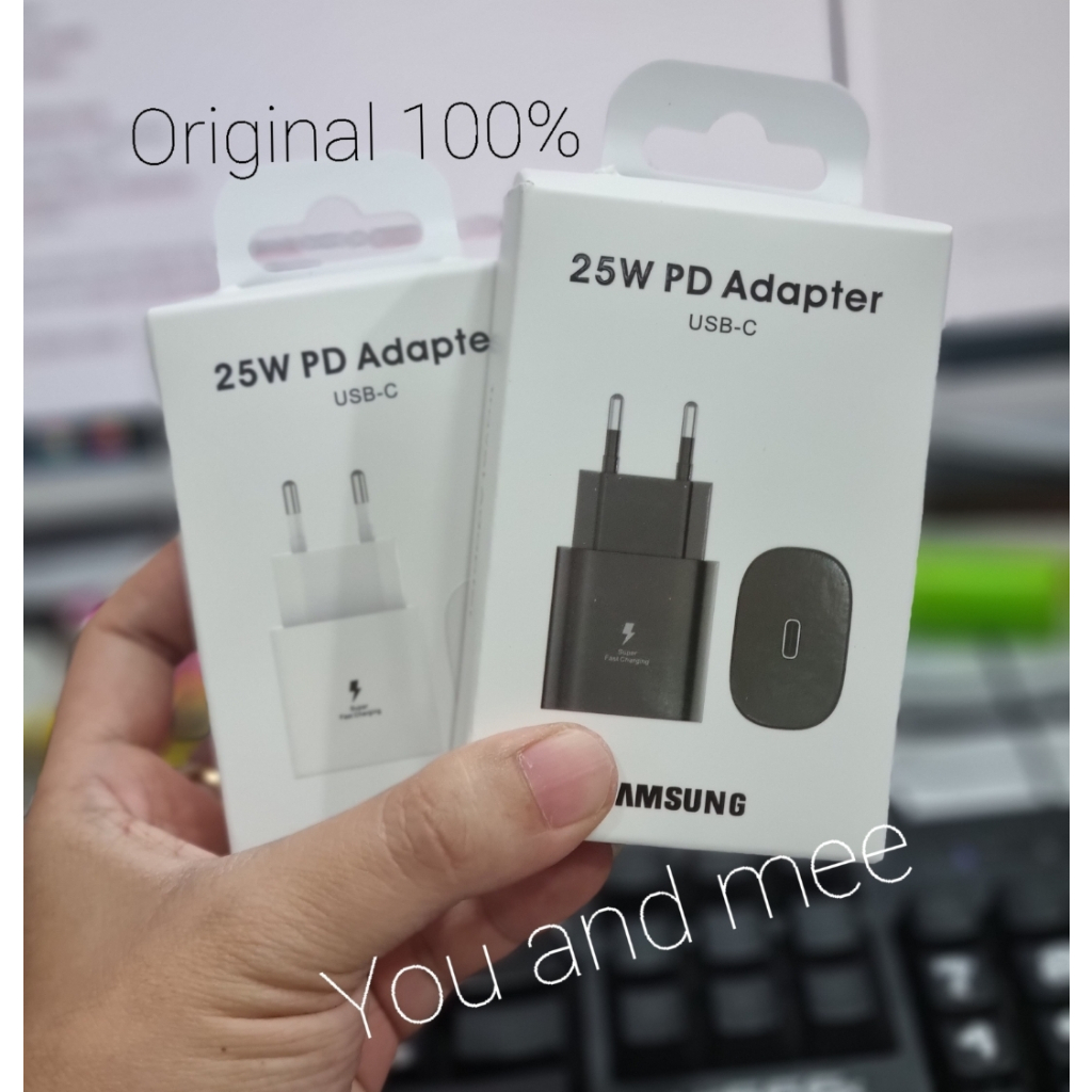 Original 100% 25W Adaptor SUPER Fast Charging &quot;Kepala Charger&quot; Samsung USB C Type Galaxy Note 20 20Ultra 10 10+ 9 8 S23 Plus S22 Ultra S21 S20 S10 Lite S9 S8 Travel Chargeran HP Isi Daya Cepat ORI ASLI Pengisian Bagus Sekali 3.0 A 5.0 V 5G 25 W AN Persen