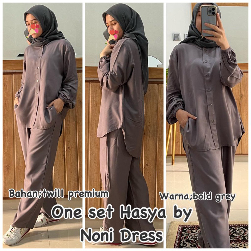 Daster Arab Noni HASYA One Set Twill Premium