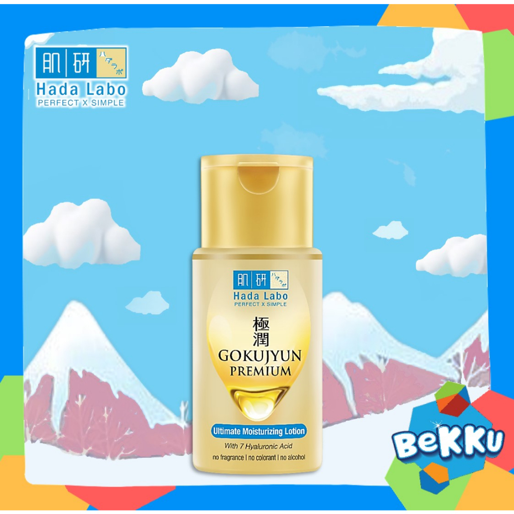 Hada Labo Gokujyun Premium Ultimate Moisturizing Lotion 100ml / Hadalabo Hydrating Toner / Bekku
