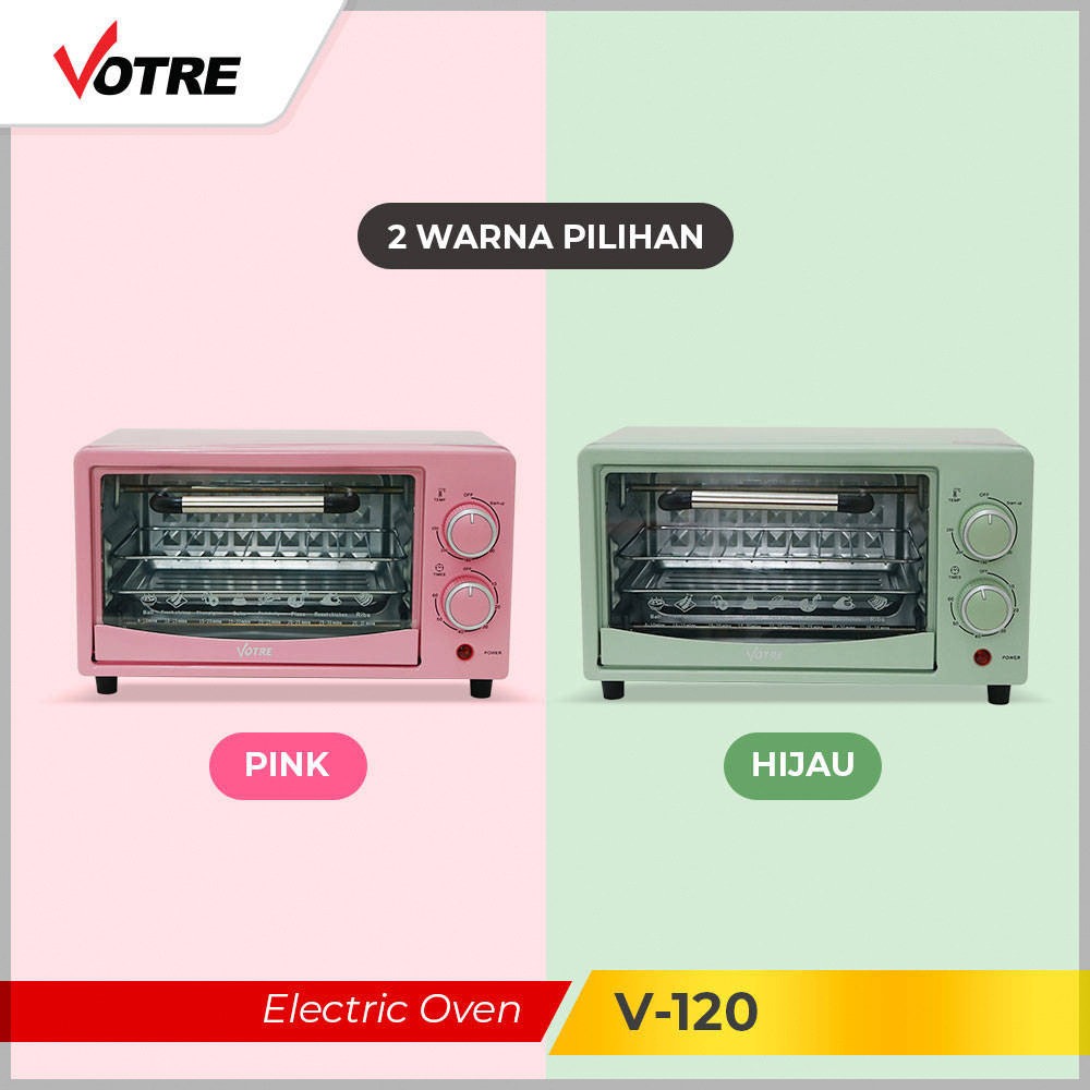 【Garansi 1 Tahun】Advance Voter Oven Listrik 12L-400 Low Watt Electric Oven Multi-Fungsi Kue Kontrol Suhu Waktu Roti