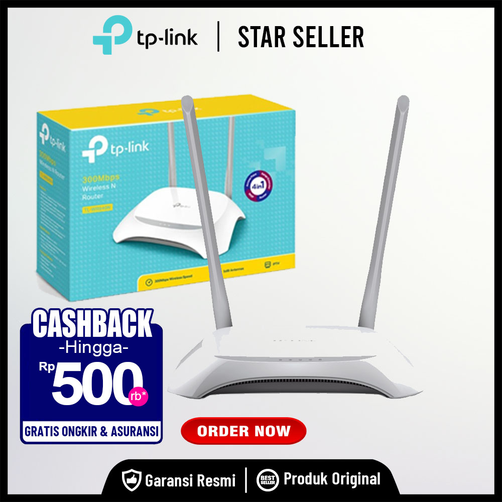 TP-Link TL-WR840N 300Mbps Wireless N Router Garansi Resmi