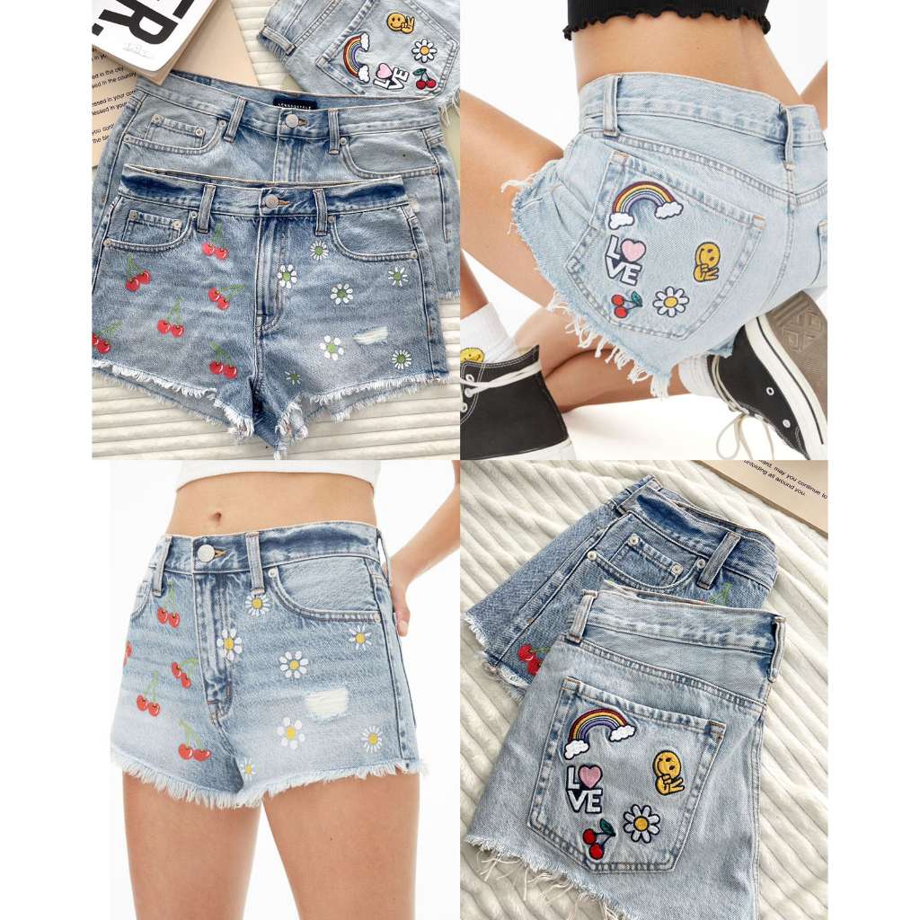 Aeropostale High Rise Denim Short