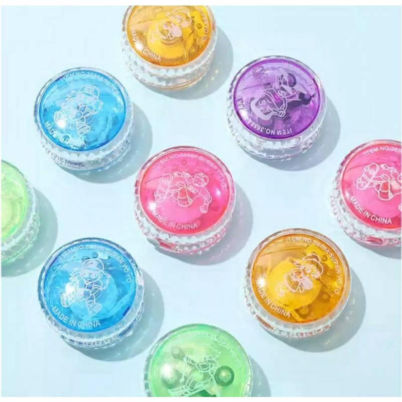 (JC) YOYO MAINAN ANAK DENGAN TALI DAN LAMPU LED