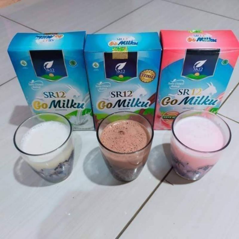 

SR 12 GO MILKU/ SUSU KAMBING ETTAWA/SUSU SEHAT/SUSU KAMBING/SUSU GO MILKU/ SUSU SR12 COKLAT/STRAWBERRY/SUSUSR12 ORIGINAL