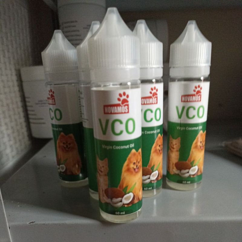 NOVAMOS VCO Virgin Coconut Oil 60 ML Perawatan Hewan Anjing Kucing Vitamin Minyak Kelapa Murni