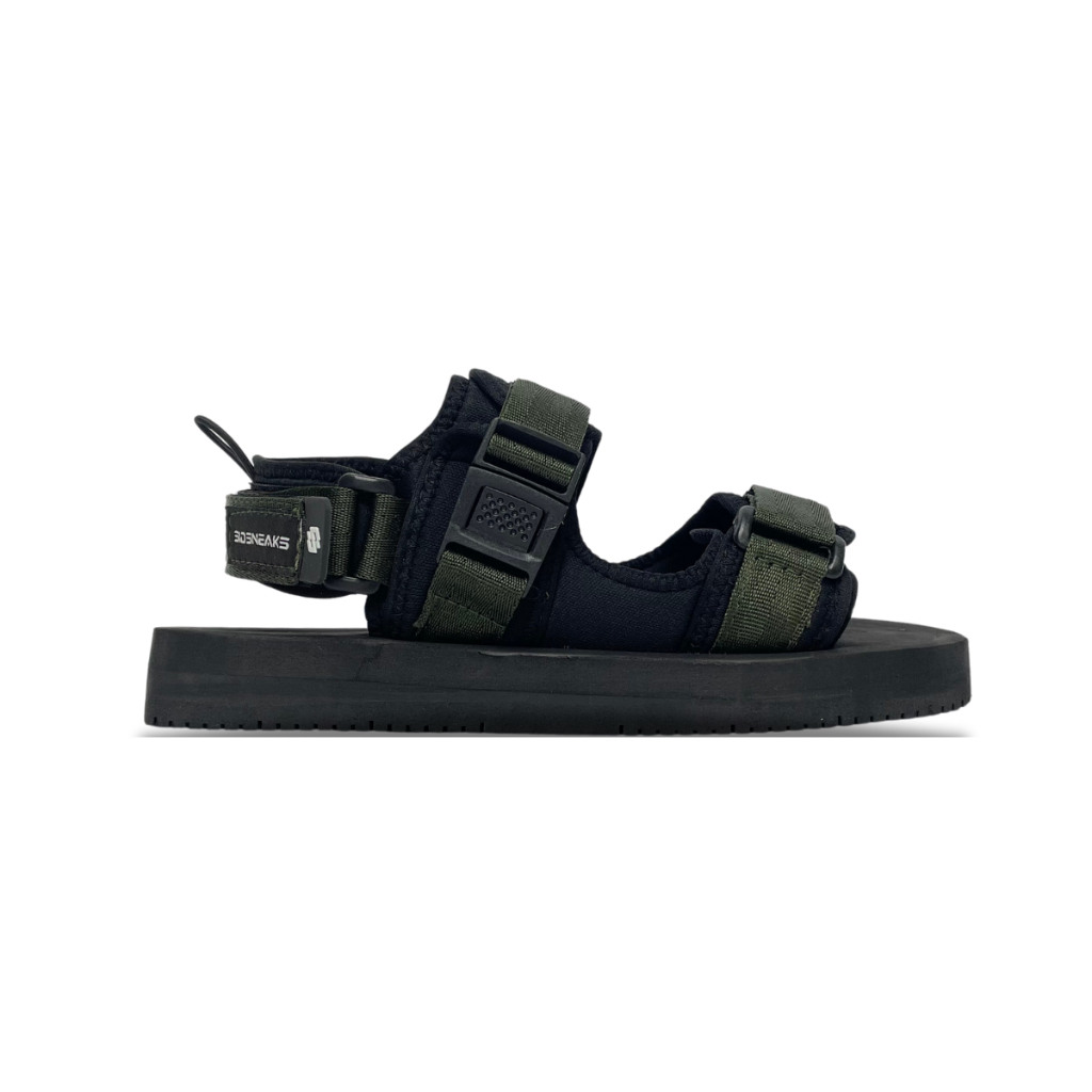 SIDSNEAKS - Ace Olive Black - Sandal Gunung Pria Wanita Sandal Traveling Pria