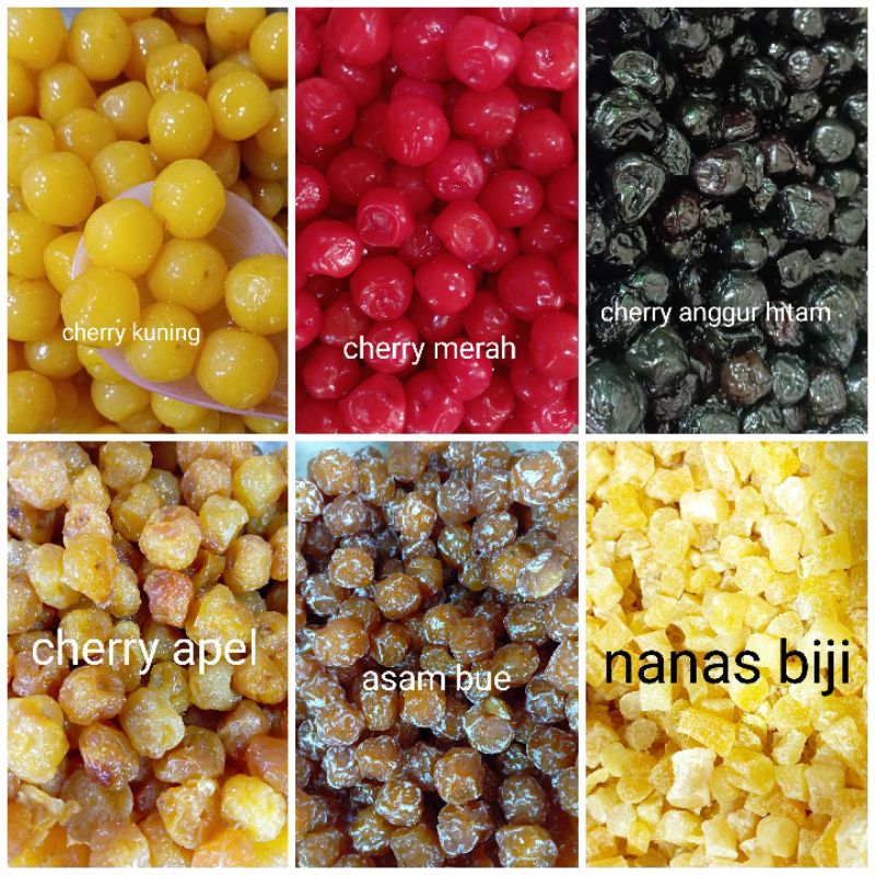 

Manisan cherry nanas tomat anggur cherry apel kurma madu plum basah plum kering