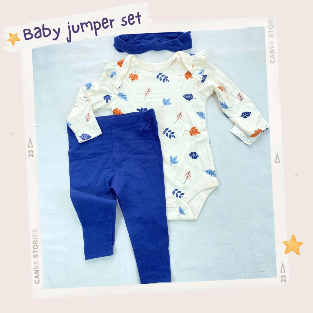 jumper anak 3in1 ala korea baby perempuan jumper lucu import premium