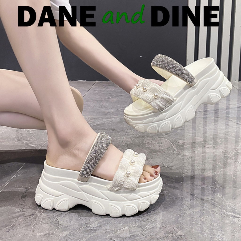 Terbaru Sandal Wedges 8 cm Wanita ORI Dane and Dine -W6820
