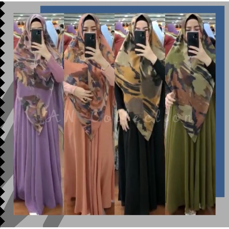 Adeeva adeva gamis syari series ori by Fazza Boutique