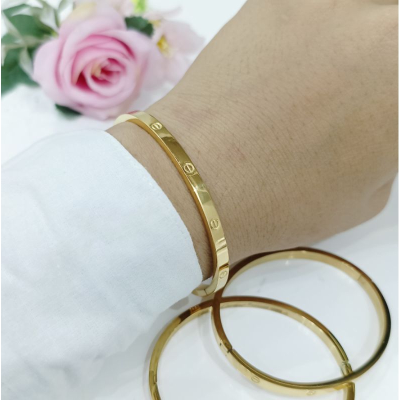 Gelang Titanium Bangle Mata (satuan) G01125