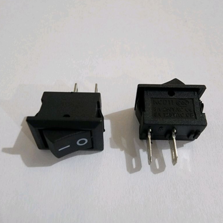 Saklar mini kalkulator on off black rocker SWITCH Kecil