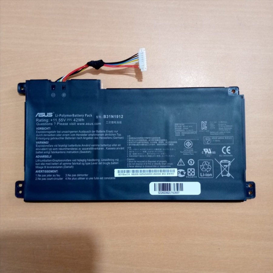 Baterai Asus VivoBook 14 E410 E140M E410MA E410KA B31N1912 C31N1912