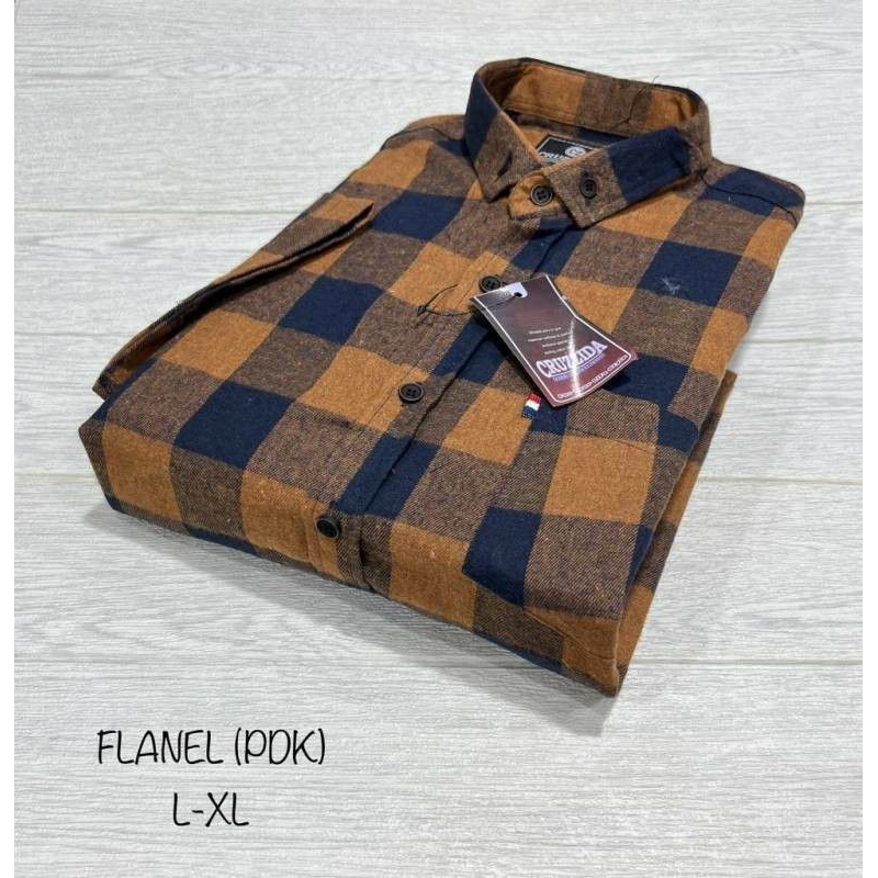 FLANEL Kemeja Flanel QQ Pria  LENGAN PENDEK Terbaru Kekinian