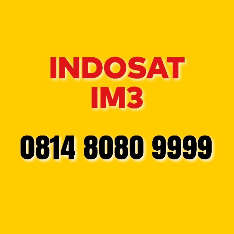 Nomor Cantik Indosat 8080 9999