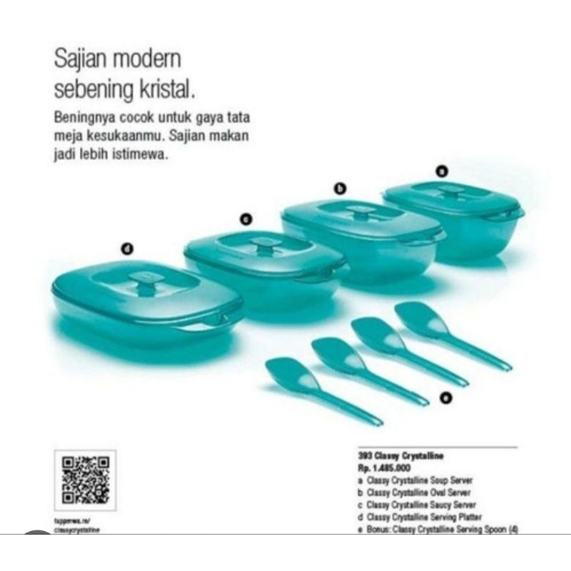TUPPERWARE Classy Crystalline Collection/ TEMPAT LAUK