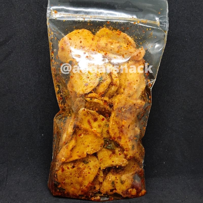 Keripik Basreng Bumbu Basah Daun Jeruk/Basreng Pedas 100 Gram