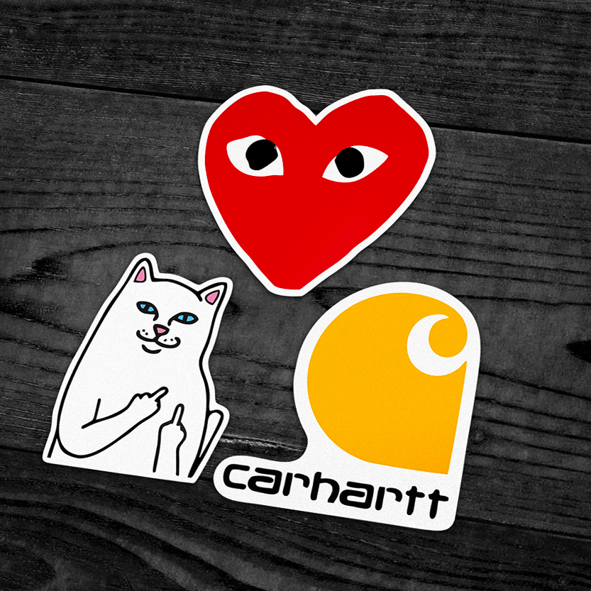 

Sticker Pack Brand - RIPnDIP / CDG / CARHARTT (BOOTLEG)