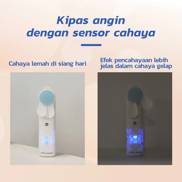 Kipas Angin Mini Nano Spray Portable 2 in 1 Usb Cas Genggam Bisa Di Isi Air KL-FN23