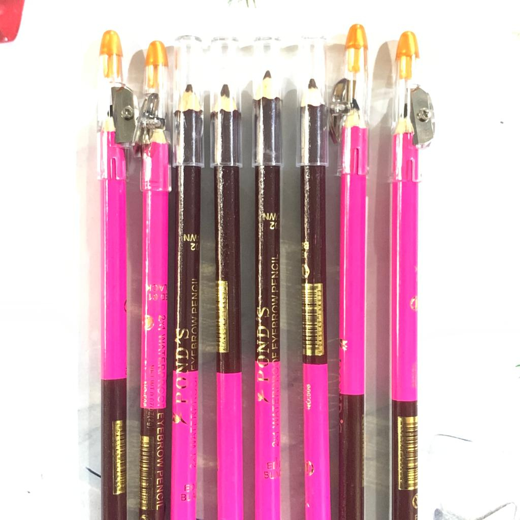 PENSIL COKELAT DAN HITAM MERK P0ND SATUAN