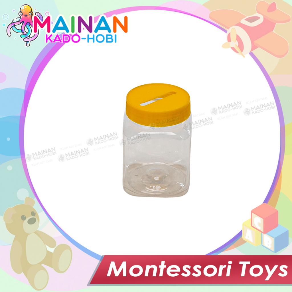 SET PLAY MAINAN ANAK STIMULASI MONTESSORI MOTORIK TOPLES BUSY JAR