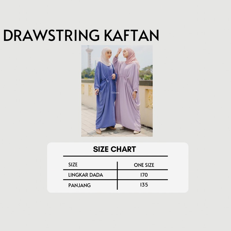 Drawstring Kaftan Valiable