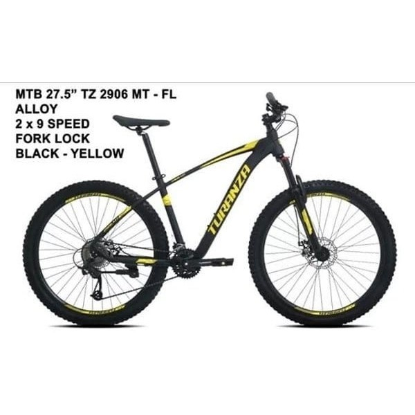 SEPEDA MTB 27.5 TURANZA TZ 2906 MT FL 2X9SP ALLOY SEPEDA GUNUNG SEPEDA REMAJA SEPEDA DEWASA - ONLINE