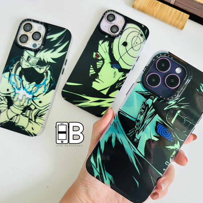 Naruto Aurora Hologram Frosted Bumper Case iPhone 11 12 13 14 PRO MAX