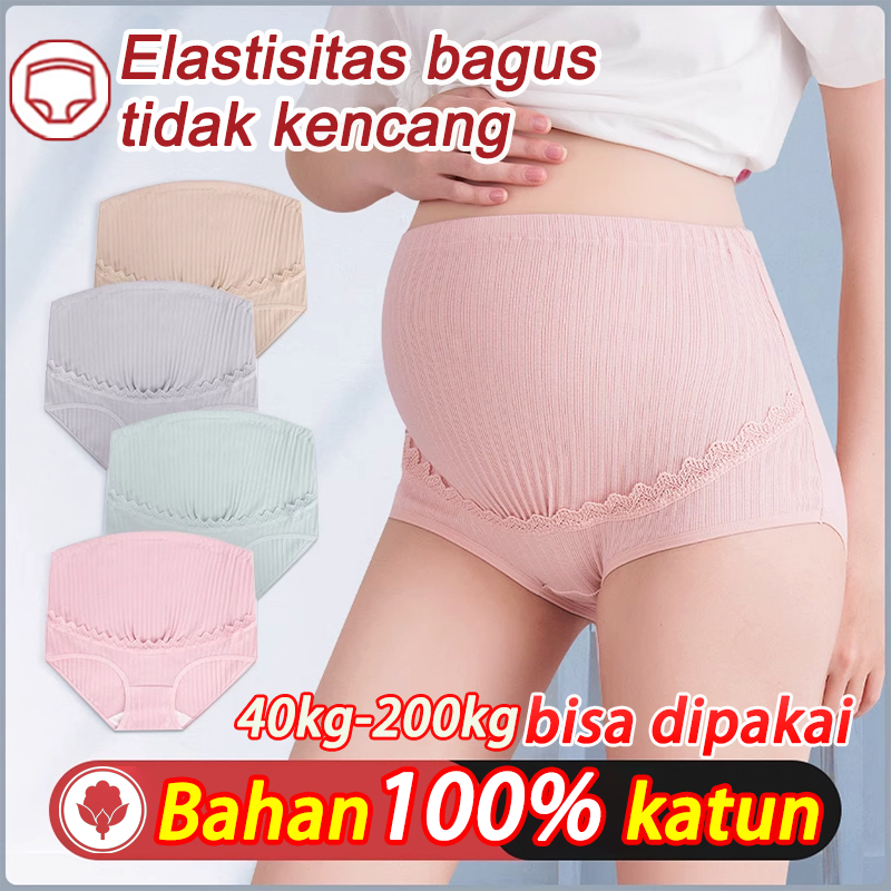 CD celana dalam wanita hamil antibakteri kelas Nyaman dan tidak ada bekas cekikan Elastisitas yang b