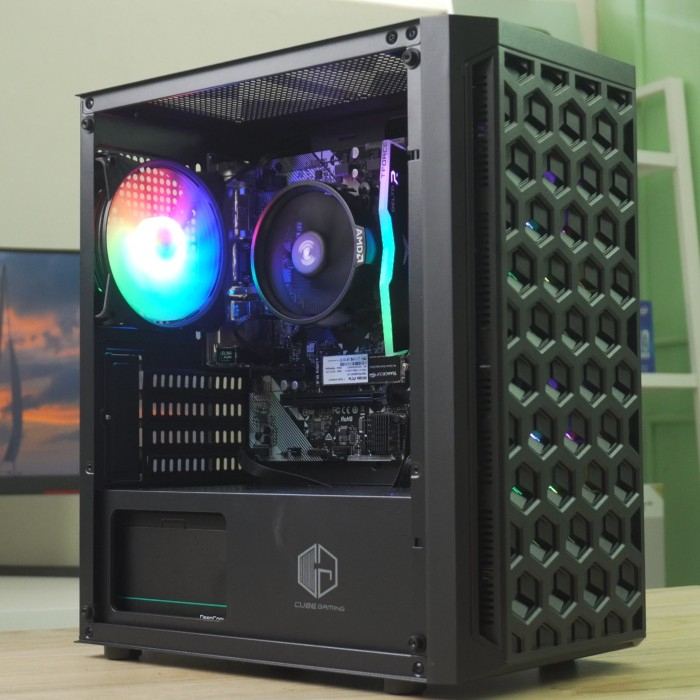 PC Gaming AMD Ryzen 5 5600G + RAM 16GB + NVME 256GB