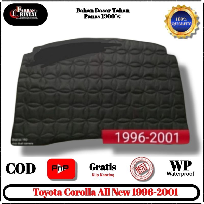 Aksesoris Pelindung panas  kap mesin  mobil Corolla All new 1997