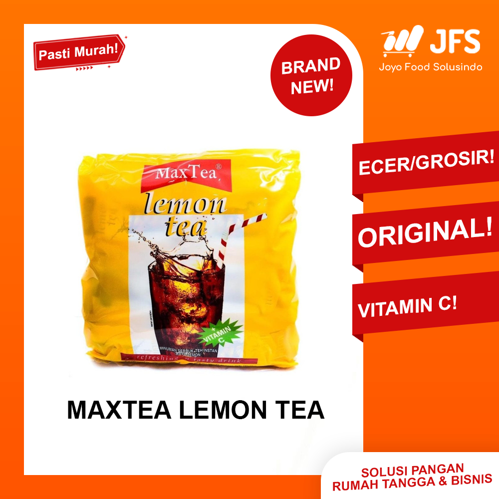 

[Renceng] Lemon Tea Max Tea Sachet 25 gram Minuman Serbuk MaxTea Teh Lemon 25gr Minuman Bubuk Eceran Harga Grosir Promo Termurah Cafe dan Restoran