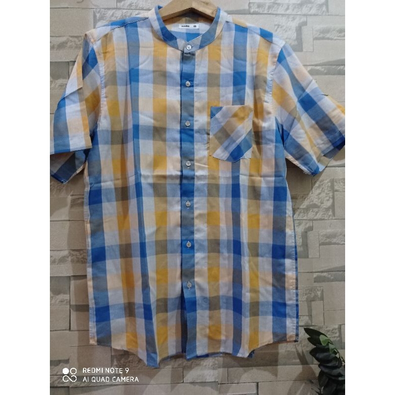 EXCLUSIVE Baju Koko Cole Pria Kemko Dewasa Motif Kotak Kotak